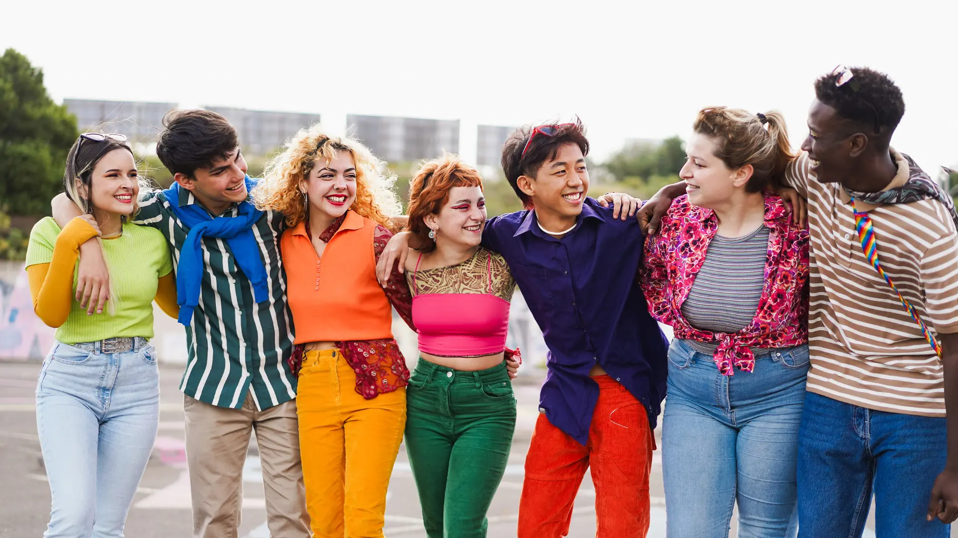 Diverse group of young people together at the International Conference on Gender and Society